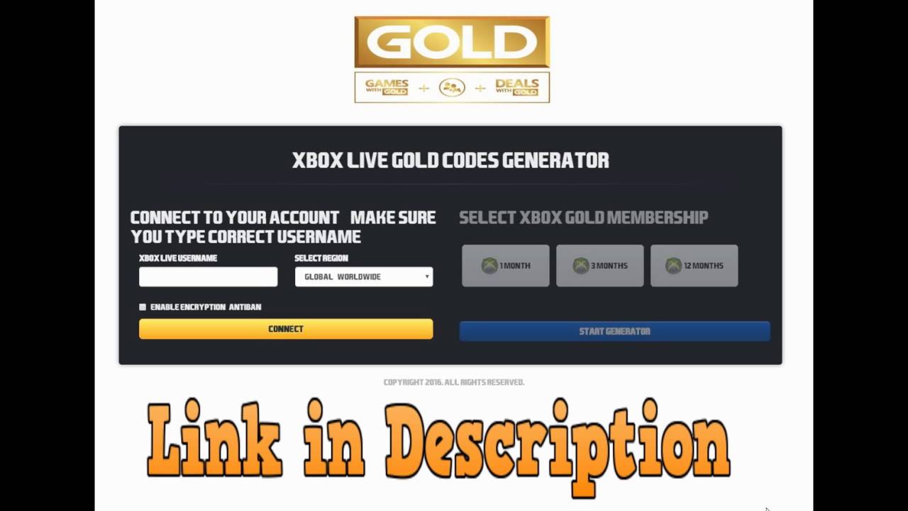 xbox live gold generator download for mac